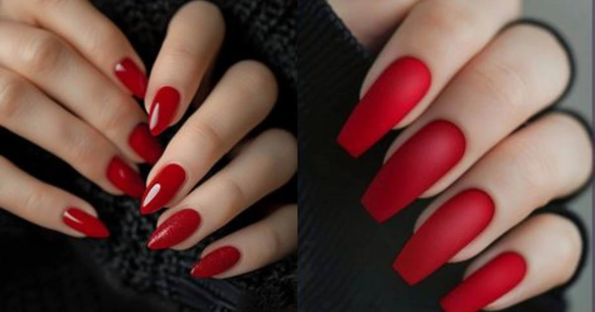 red summer nails7